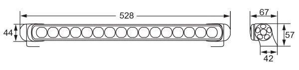 Hella LED Extraljusramp 470 Ref 25 – Kompakt LED-ramp med E-godkännande - Bilupplysningen
