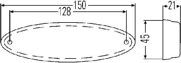 Hella Sidomarkeringslykta 12V LED - Bilupplysningen