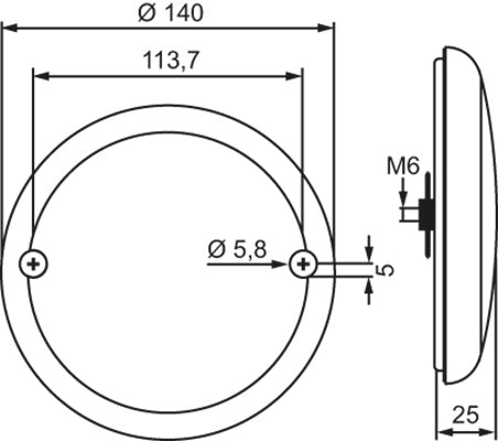 Hella Value Fit Blinkerslykta 140mm LED 12-24v - Bilupplysningen