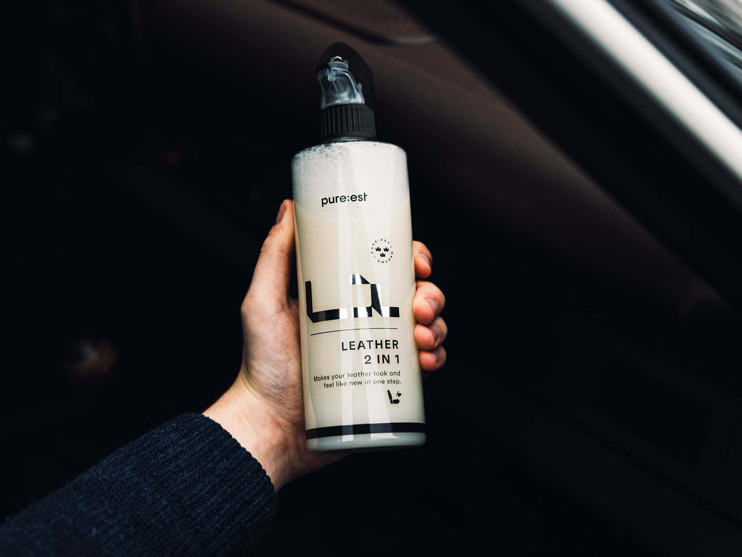 Pureest L1 Läderrengöring & Skydd 500ml – Rengör & vårdar skonsamt - Bilupplysningen