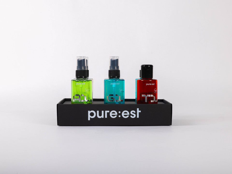 Pureest 6-pack med 100ml flaskor – allt i ett paket