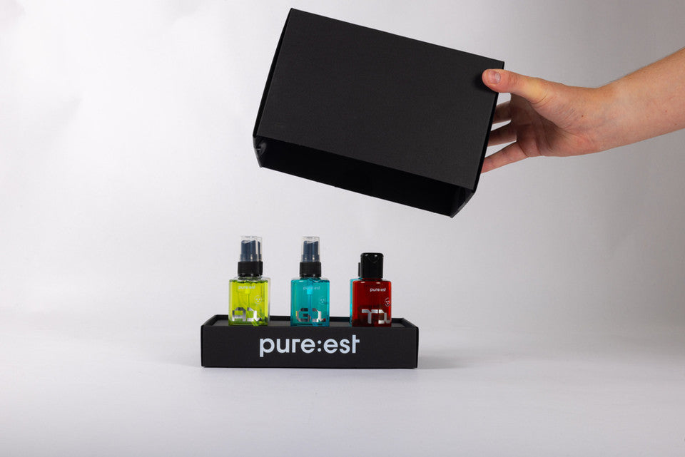 Pureest 6-pack med 100ml flaskor – allt i ett paket