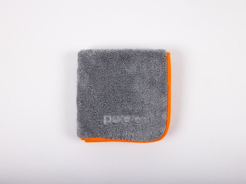 Pureest Mikrofiberduk – Grå, 40x40 cm med extra tjock mikrofiber - Bilupplysningen