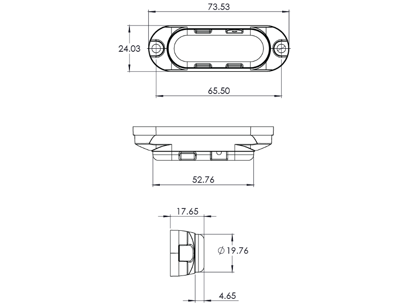 Redtronic Gecko 3 LED Blixtljus Orange – Kompakt, vattentätt & liggande montage - Bilupplysningen