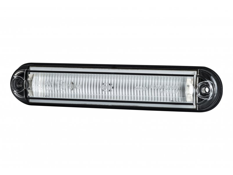 SLIM LED Positionslykta Vit – Lågprofilslampa för lastbil & släp, E-godkänd - Bilupplysningen