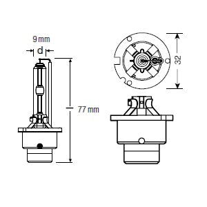 D2S Osram Xenarc Original 12/24v - Bilupplysningen