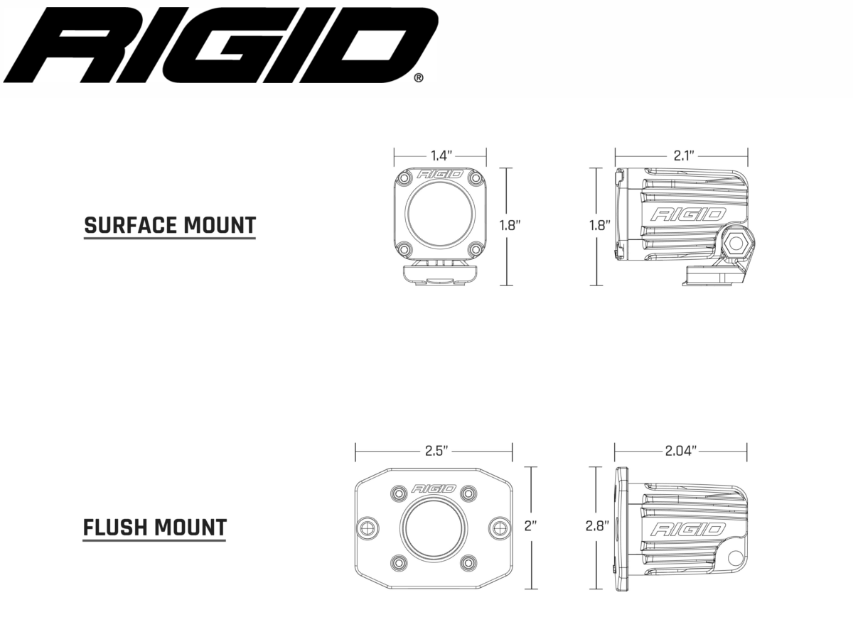 Rigid Ignite Flood LED Arbetsljus – Litet & kraftfullt i kompakt format - Bilupplysningen