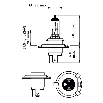 H4 Halogen 100/90W Philips Rally - Bilupplysningen