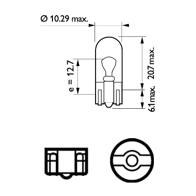 Neolux W5W / T10 12v 2-Pack - Bilupplysningen