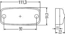 Hella Sidomarkeringslykta 12V LED - Bilupplysningen