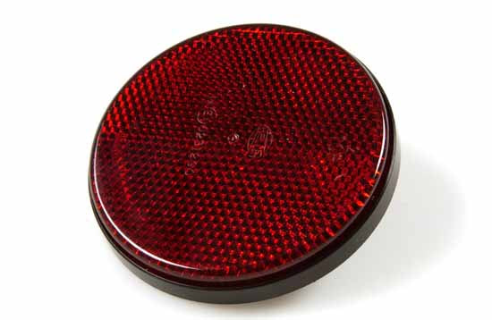 Reflex Röd Rund Ø85mm med Skruv - Bilupplysningen