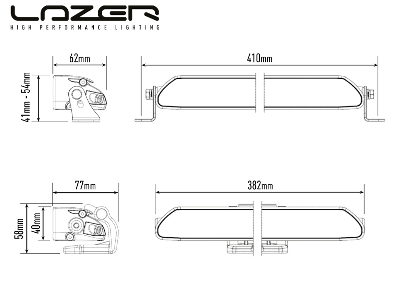 Lazer Linear 12 Elite LED-ramp – 8100 lm, 398 m, E-märkt, slim - Bilupplysningen