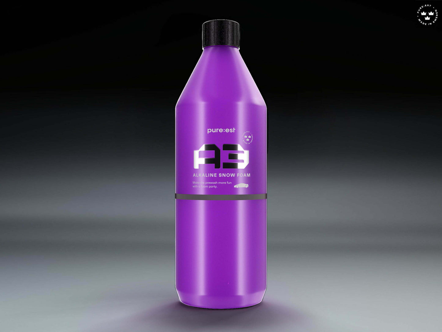Pureest A3 Alkalisk Snow Foam 1L – Effektiv och skonsam förtvätt med skum - Bilupplysningen