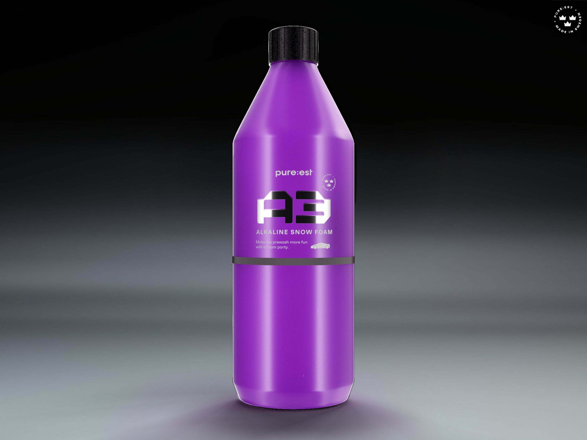 Pureest A3 Alkalisk Snow Foam 1L – Effektiv och skonsam förtvätt med skum - Bilupplysningen
