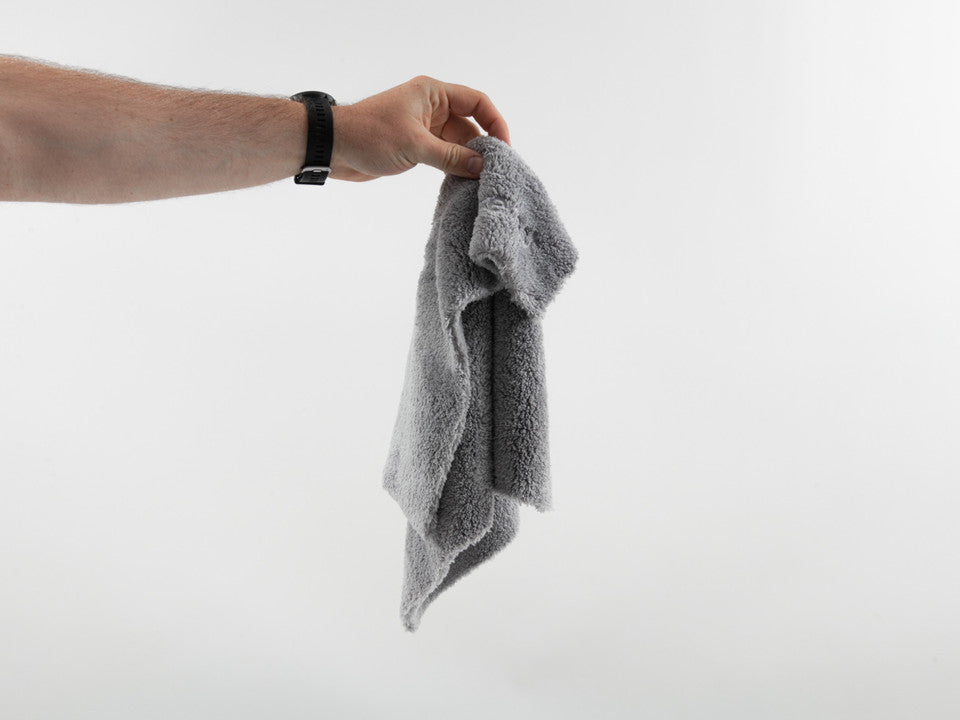Pureest No-Edge Mikrofiberduk – Grå, 40x40 cm för polering & vax