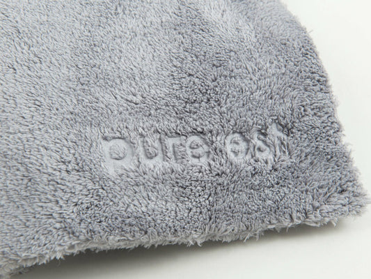 Pureest No-Edge Mikrofiberduk – Grå, 40x40 cm för polering & vax