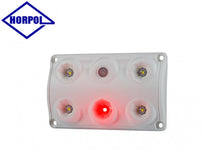 Innerbelysning vitt ljus, strömbrytare, röda dioder för mörkerseende - Bilupplysningen