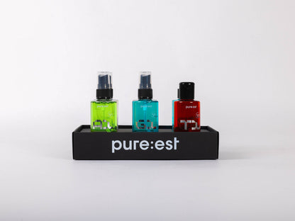 Pureest 6-pack med 100ml flaskor – allt i ett paket