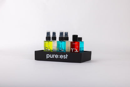 Pureest 6-pack med 100ml flaskor – allt i ett paket