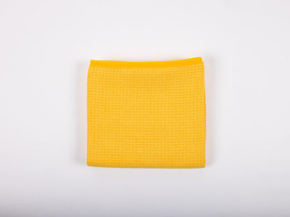 Pureest Stor Torkduk – Gul, 90x60 cm med våfflad textur
