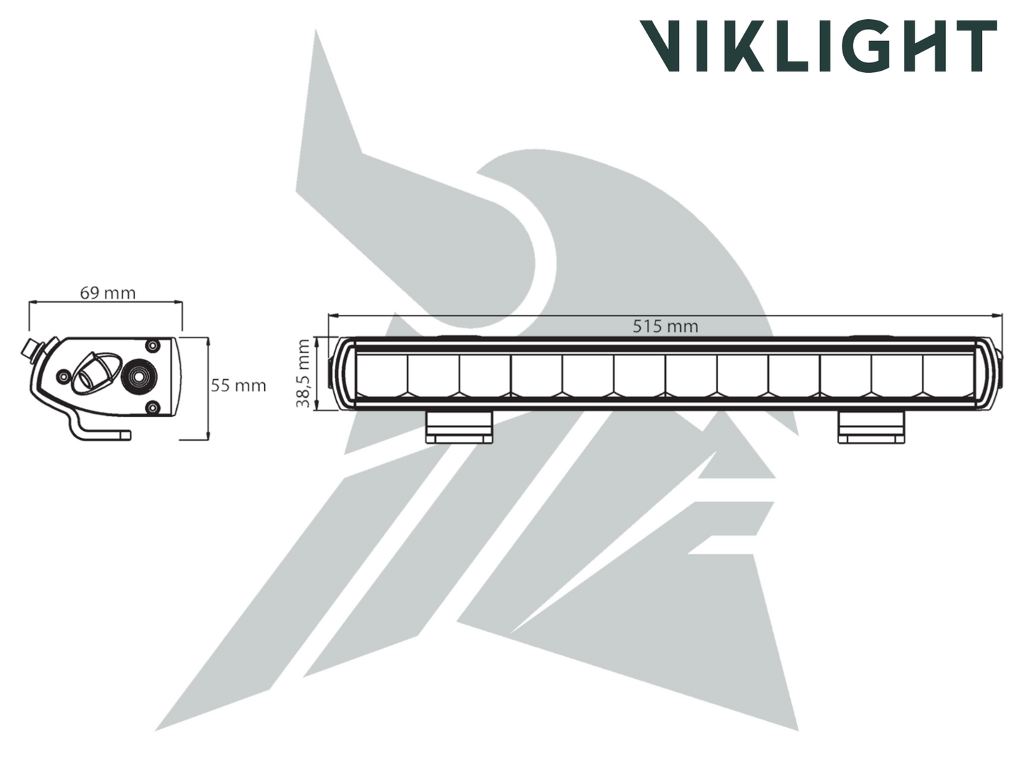 Viklight Ymer Extraljus 11 400 lm LED-ramp 20” – E-godkänd & ultratunn design - Bilupplysningen