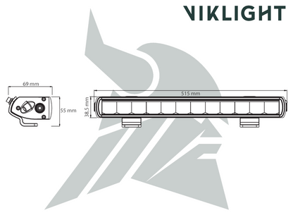 Viklight Ymer Extraljus 11 400 lm LED-ramp 20” – E-godkänd & ultratunn design - Bilupplysningen