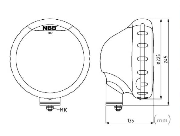 NBB Alpha 225 Halogen Extraljus 3-Pack – Med LED-positionsljus - Bilupplysningen