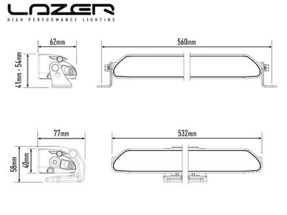 Lazer Linear 18 LED-ramp – 6750 lm, 428 m, E-märkt & lågprofil - Bilupplysningen