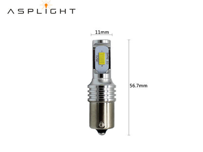 Asplight K1 High Power LED-Backljus CANBUS BA15S (1156) 2-pack - Bilupplysningen